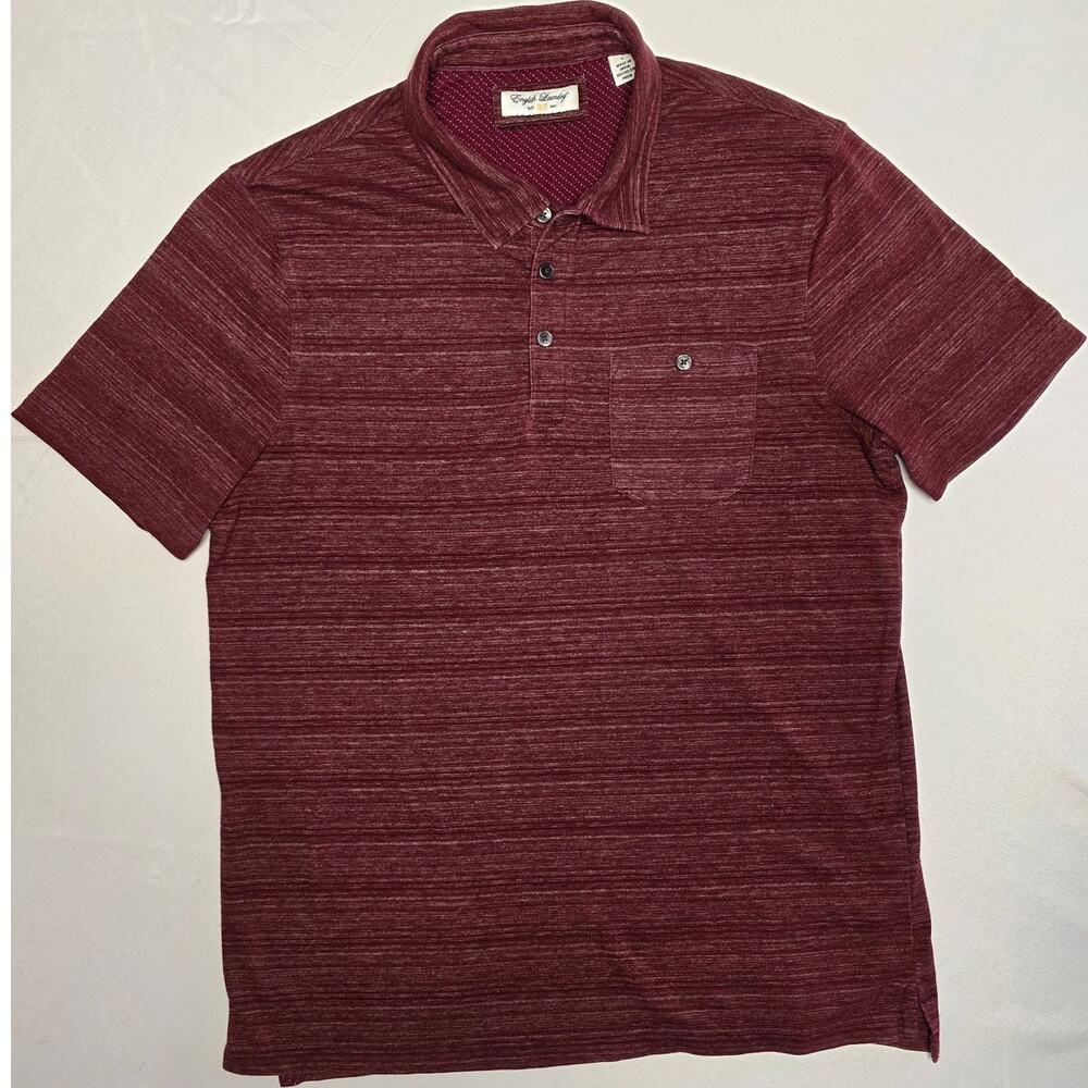 English Laundry Men's Space Dye Single Pocket Lightweight Polo Size L